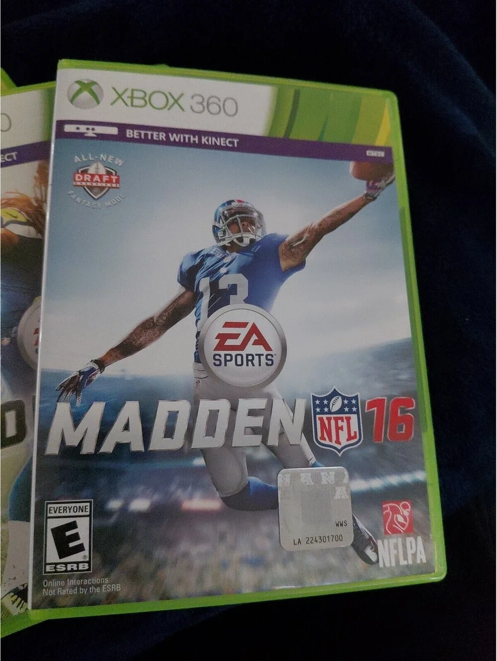 xbox 360 kinect games lot bundle 5 Pk NFL MLB WWE